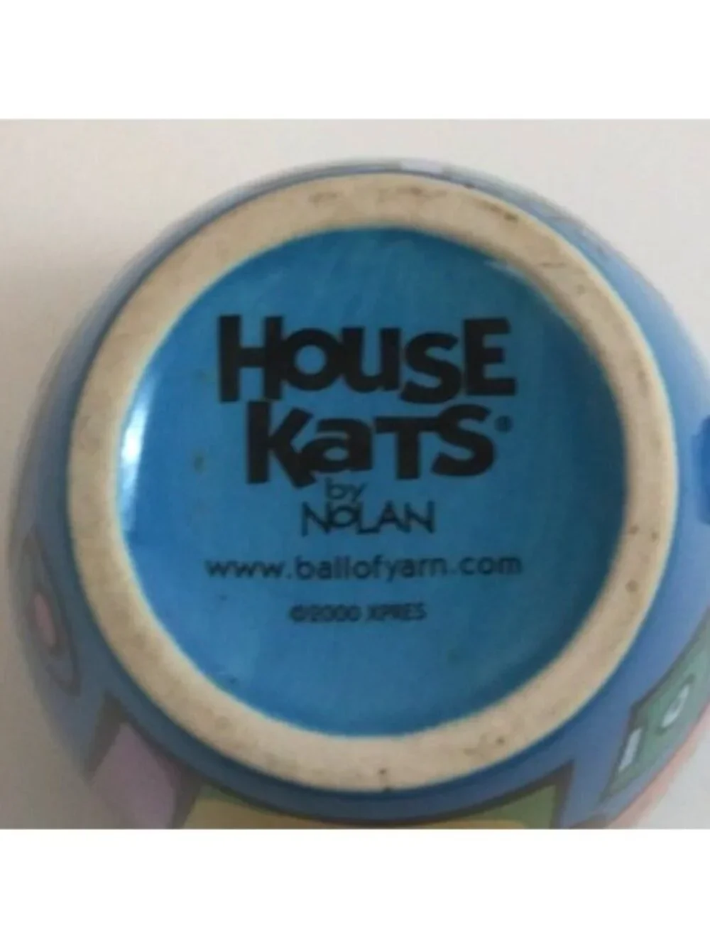 2000 Xpres House Kats By Nolan Ball Of Yarn Novelty Coffee Cup